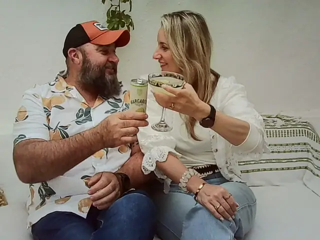 Cheers on the couch