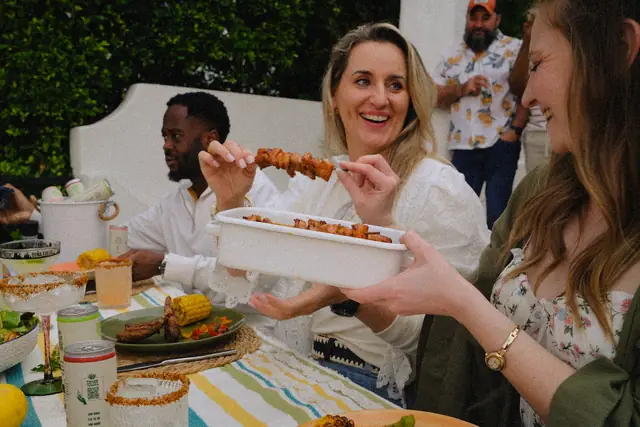 Passing the skewers
