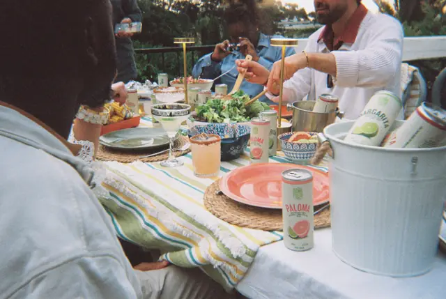 Paloma on the pink plate